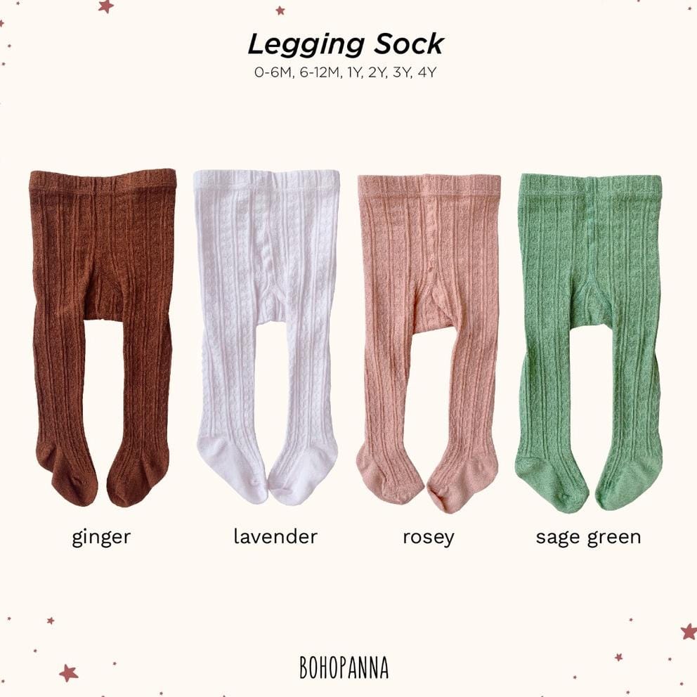 Bohopanna Legging Sock - Legging Bayi (WARNA RANDOM) BHB-SL