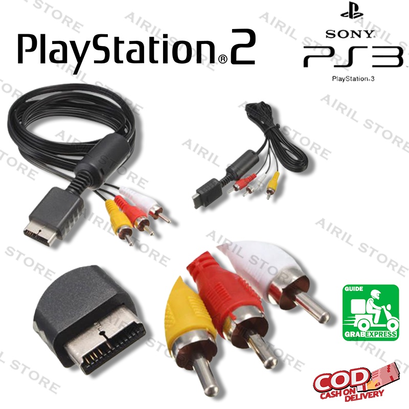 Kabel AV ps2 / Kabel AV ps3 / Kabel ps ke tv / kabel RCA