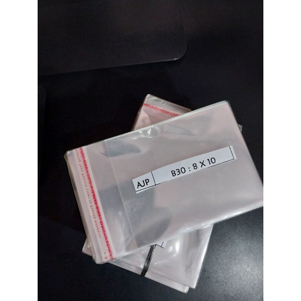 Plastik Opp 8x10 plastik perekat lem seal plastik roti kue snake