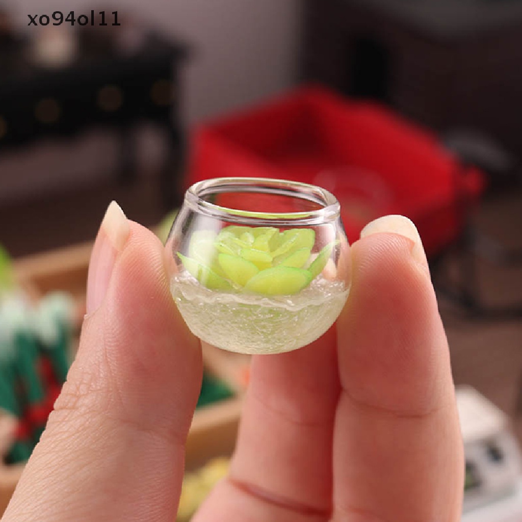 Xo 1: 12rumah Boneka Miniatur Mini Pot Model Aksesoris OL