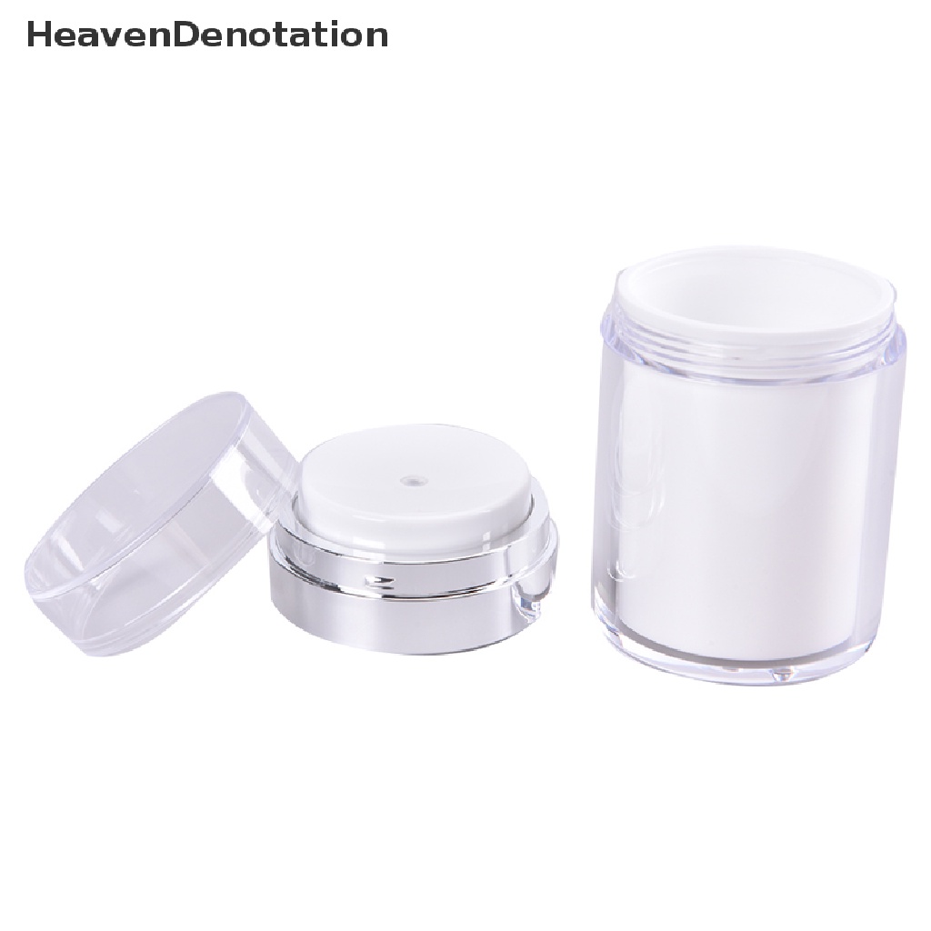 [HeavenDenotation] Acrylic Airless Pump Jar Botol Cream Akrilik Kosong Isi Ulang Kosmetik Berisi HDV