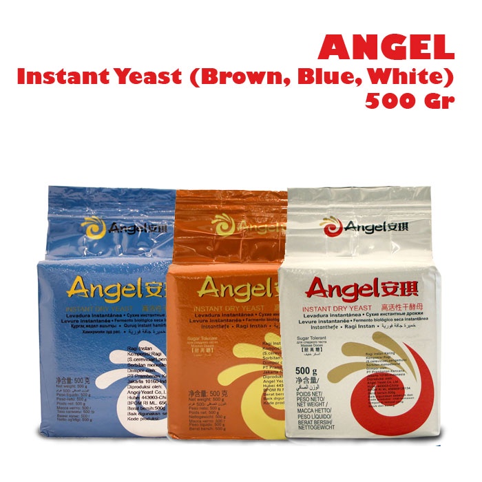 ANGEL Instant Yeast Gold Premium Ragi Kering 500 Gr