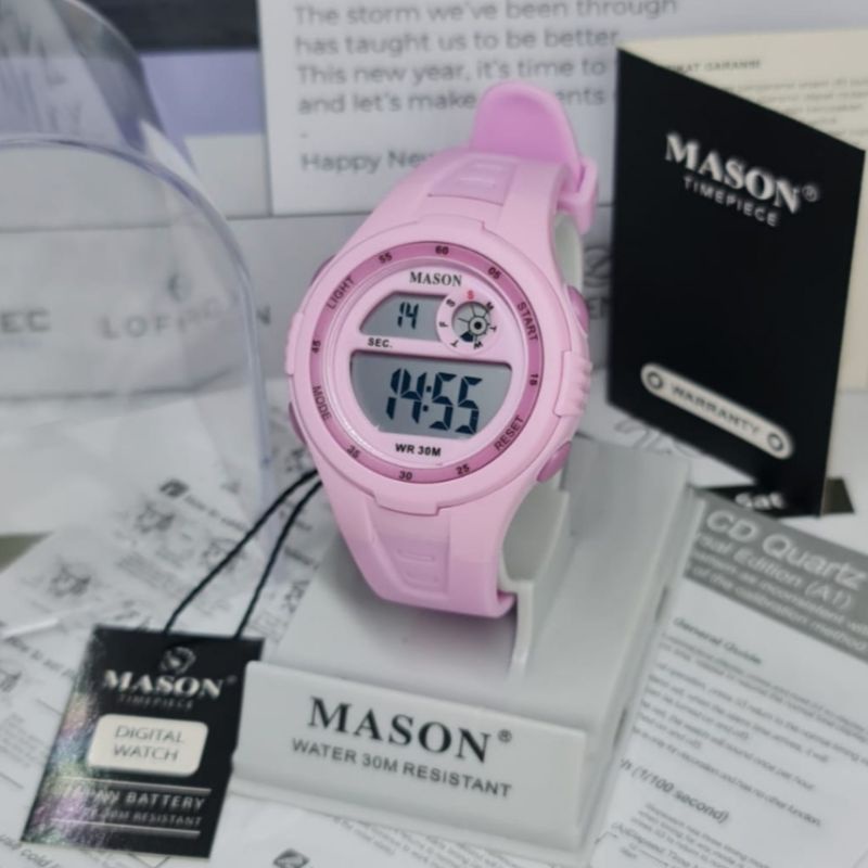 Jam Tangan Anak Digital Mason 7020 Rubber Original Tahan Air