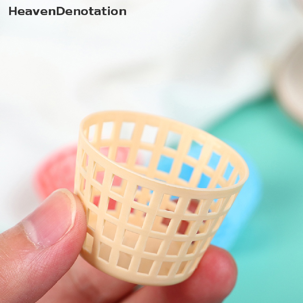 [HeavenDenotation] 5pcs Mini 1 / 12 Cute Dollhouse Storage basket Dolls Miniature Decoration HDV