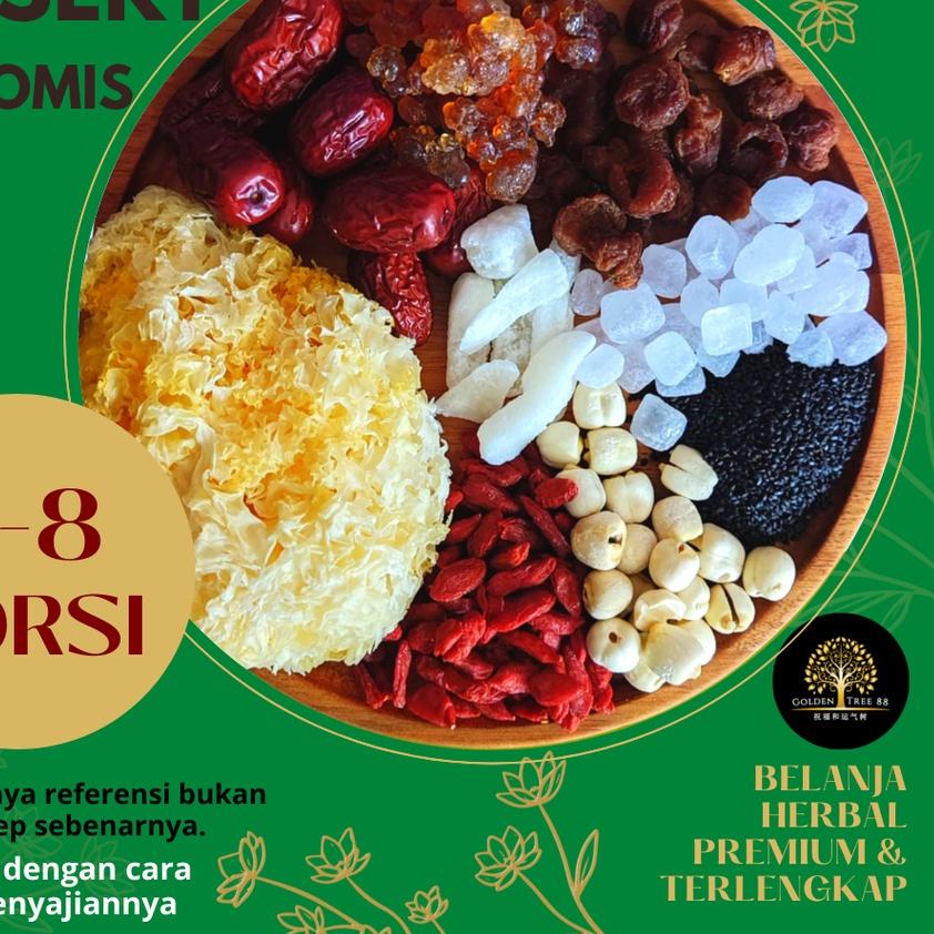 

☚ Premium Peach Gum Dessert Paket Ekonomis 4-6 Porsi Fresh Original ☑