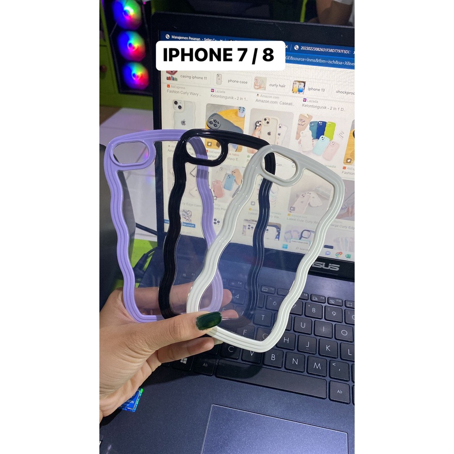 CASE CURLY EDGE ( IPHONE 7 / 8 ) CASE TERBARU 2023 - CENTRAL GROSIR PGC