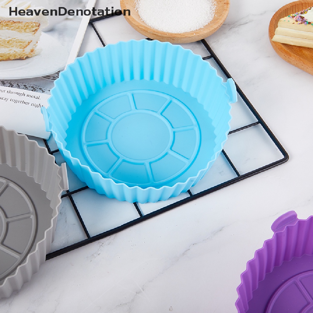 [HeavenDenotation] 16.5cm Air Fryer Silicone Pot Air Fryer Basket Liner Anti Lengket Oven Baking Tray HDV