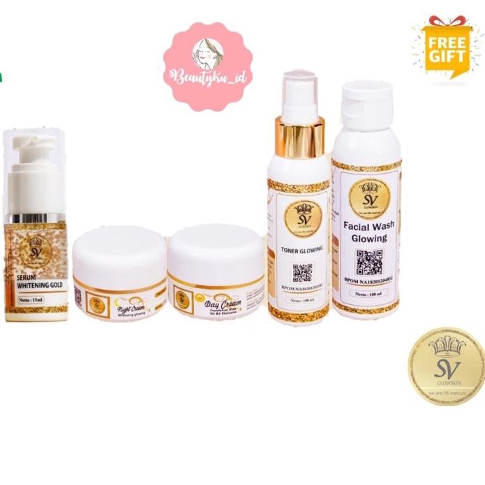 ✯ WHITENING GLOW SV GLOWSKIN / SV GLOWSKIN ORIGINAL PAKET HEMAT ۩