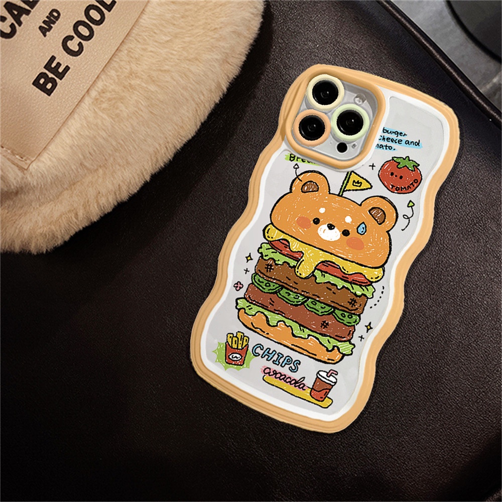 Soft Case Realme 10 C30 C31 C35 C21Y C25Y RealmeC11 2021 C15 C25 C17 C12 C3 C2 Realme 8i 7i 5 5i 6i 7 Pro Rabbit Bear Dan Doodle Hamburger Wave Edge TPU Phone Case Cover