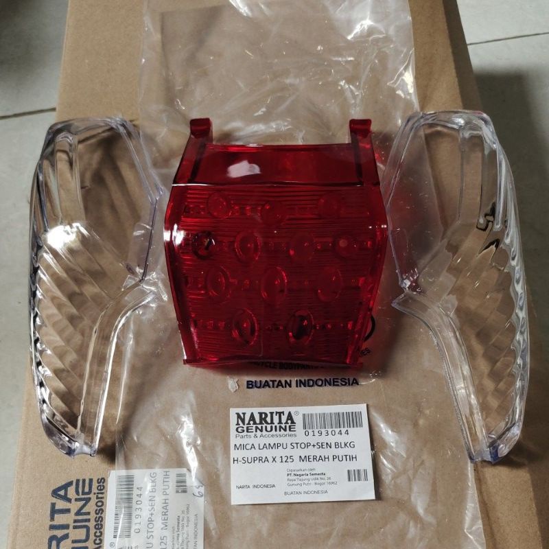 lensa mika kaca lampu stop belakang supra x 125 karburator putih