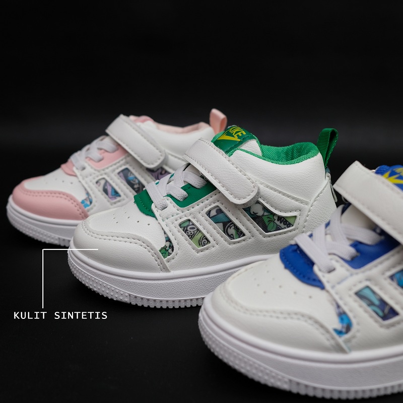 Chubby Glory SH2234 Sepatu sneakers senikers kets anak kasual ringan nyaman Sepatu Anak Laki Laki Sneakers Casual sports Sepatu anak anak sepatu sekolah anak PAUD TK Sepatu Olahraga Ukuran dipakai usia 6 bulan - 10 tahun size 21-35