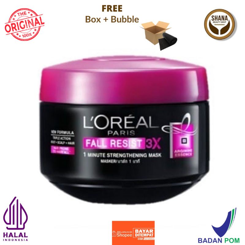 Loreal Paris Hair Mask Masker Rambut Fall Resist