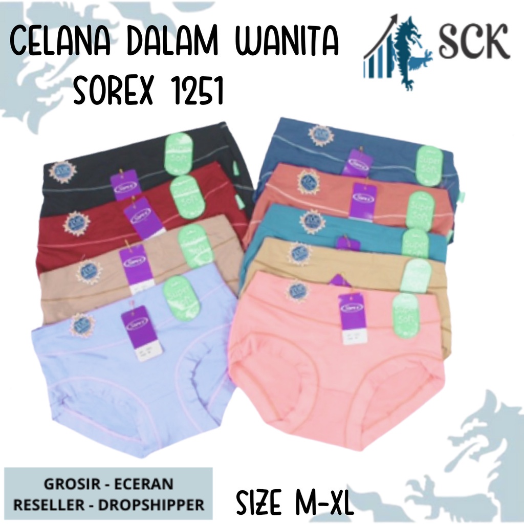 CD Wanita SOREX 1251 Soft / CD Perempuan SOREX Soft / Pakaian Dalam Grosir - sckmenwear GROSIR