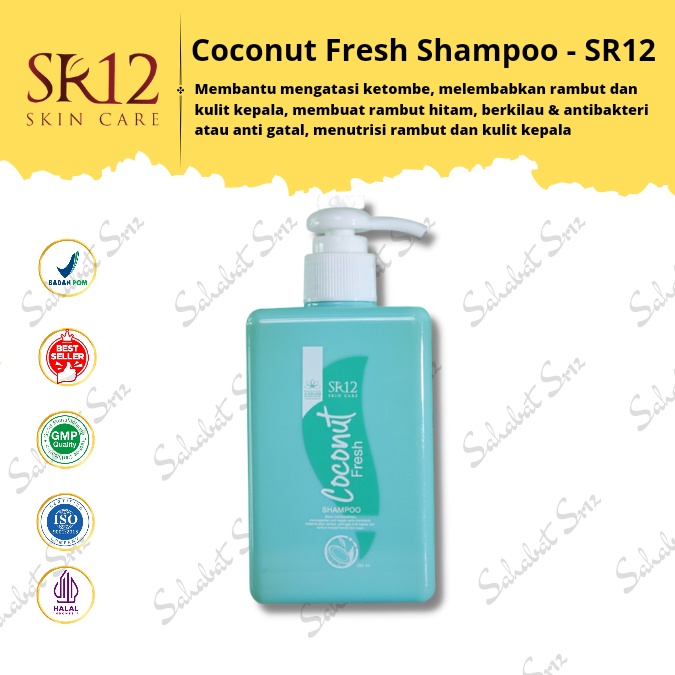 COCONUT FRESH SHAMPOO SR12 / SAMPO KELAPA / SHAMPO ANTI DANDRUFF / SHAMPO PALING AMPUH ATASI KETOMBE