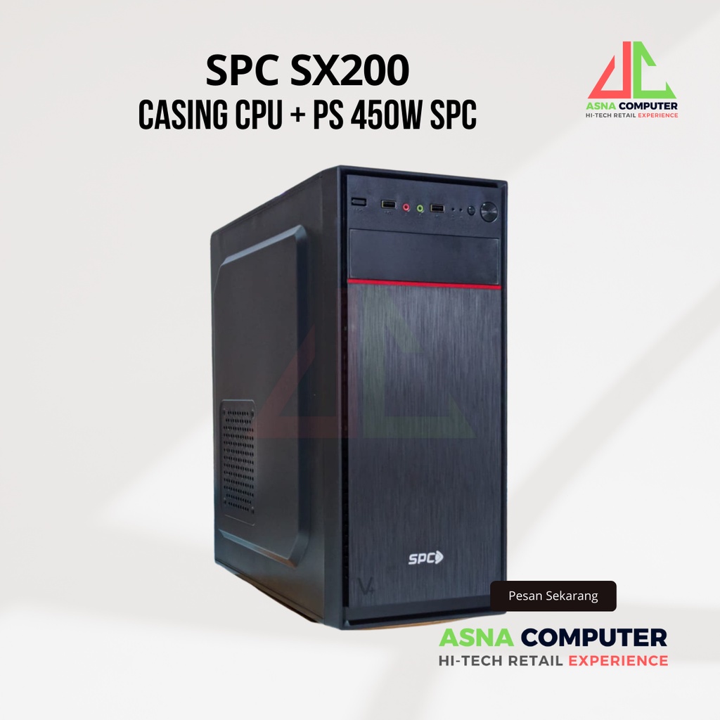 Casing CPU plus PSU Power Supply SPC SX200 Full Tower Case PC Komputer