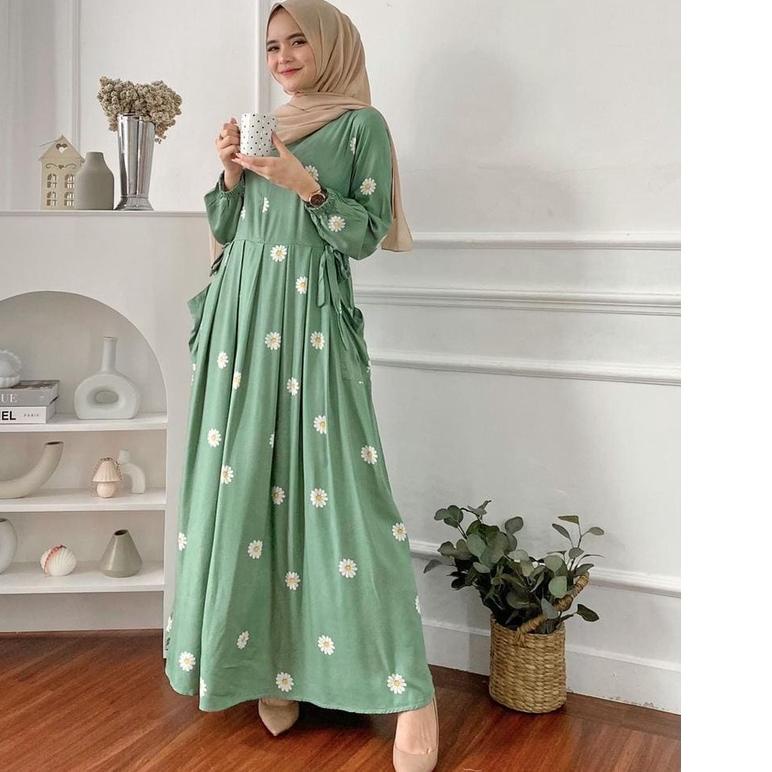 ○ Gamis Milea / Dress Syari/ LD 120 cm / PB 130 cm / Gamis Rayon Premium / Dress Gamis Rayon Premium