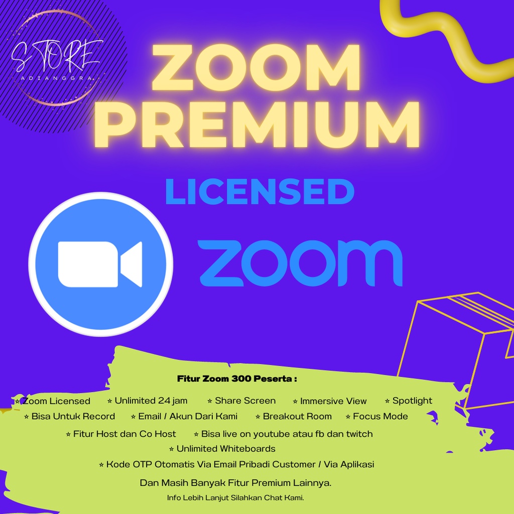 Jual Bukan Alat Menulis Zoom Pro 100 Peserta Zoom Pro 300 Peserta