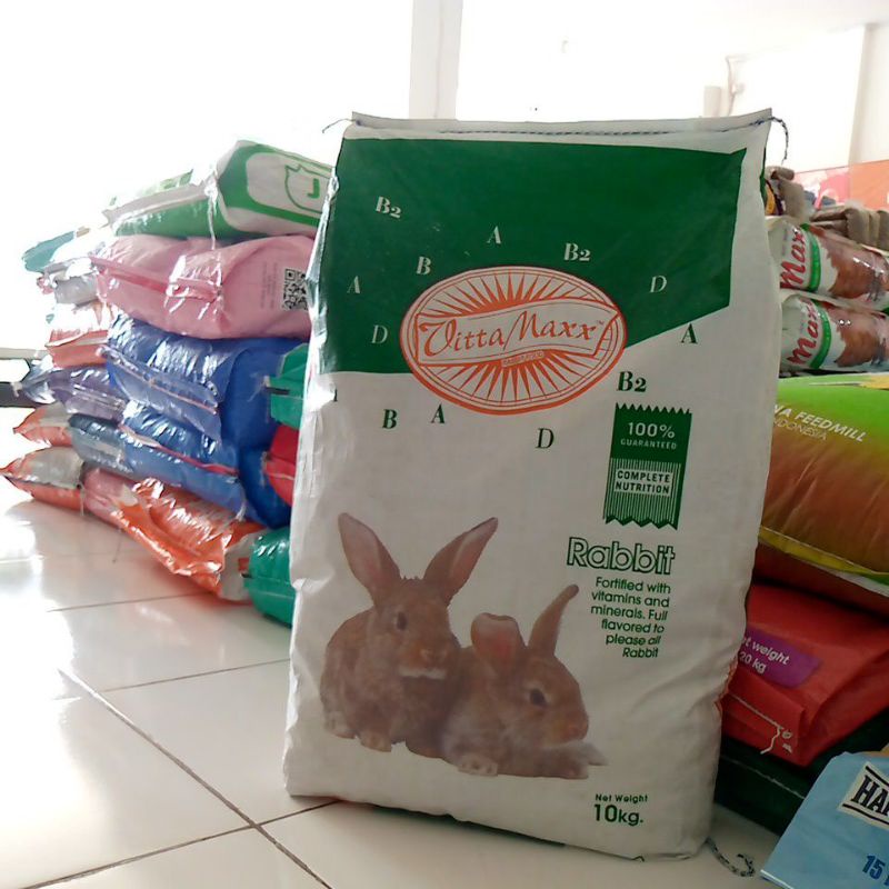 Makanan Kelinci Vitamax Rabbit 10kg dry food Rabbit / Pelet Kelinci Vitamax - Ekspedisi