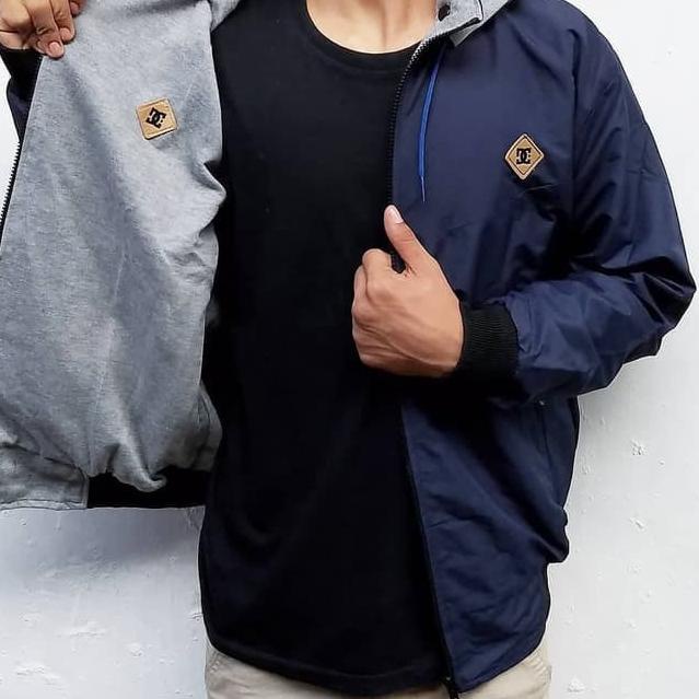 ✯ Jaket Parasut Bolak Balik / Jaket Anti Air / Jaket Pria Bolak Balik ★
