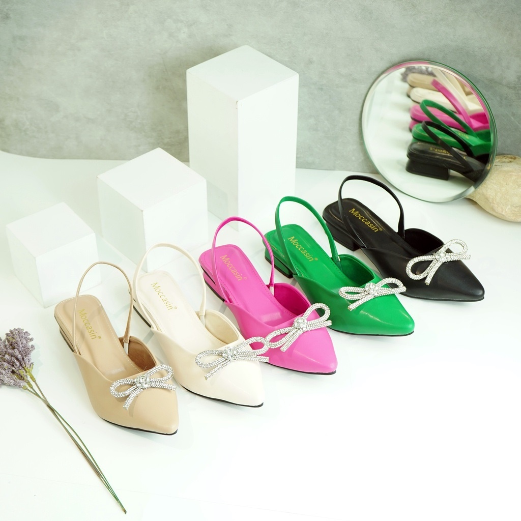 Sandal Wanita Heels slop Mutiara MC-ZR 01