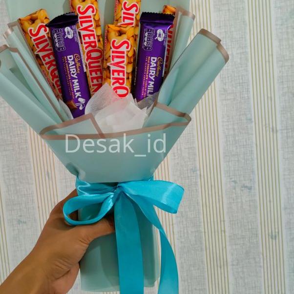 

BEST SELLER bucket coklat Silverqueen & Cadbury TERMURAH!...
