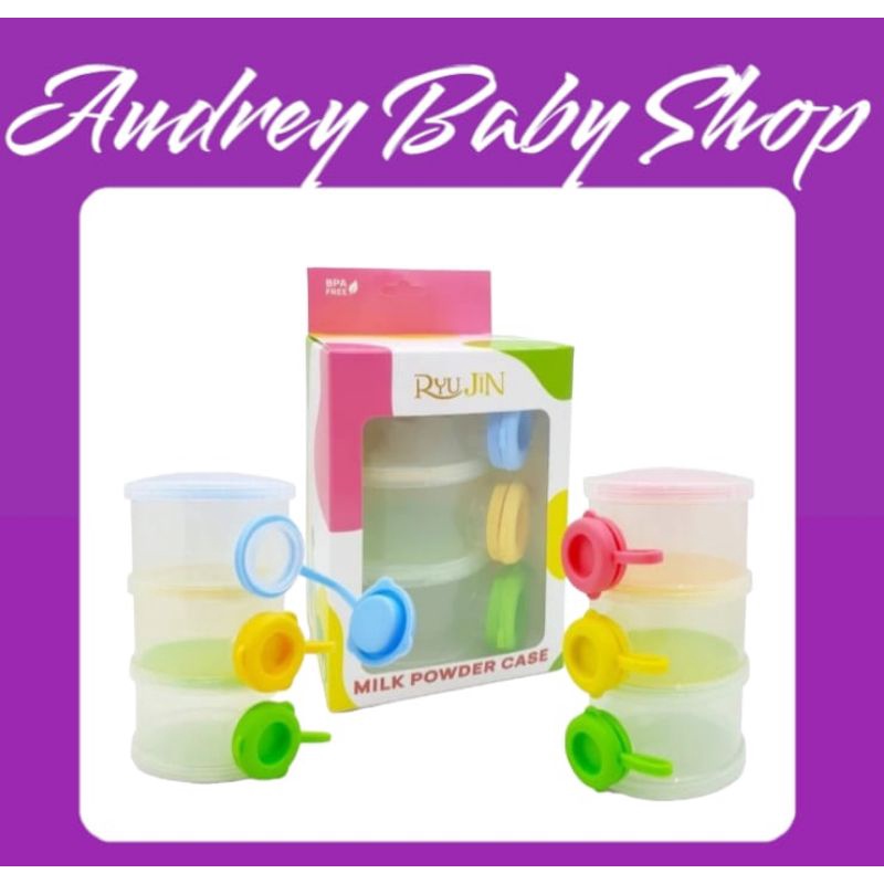Ryu Jin Milk Powder Case 3 Layer / Tempat susu bubuk bayi
