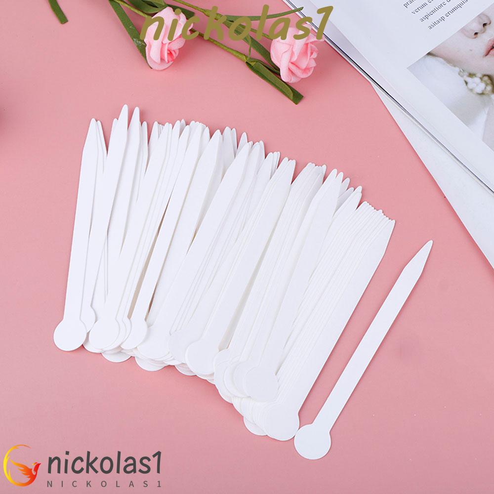 Nickolas1 Kertas Tes Parfum15 * 15mm 100pcs Kertas Parfum Stick Essential Oils Paper Strips Pointed Shaped Test aromatherapy Fragrance Test