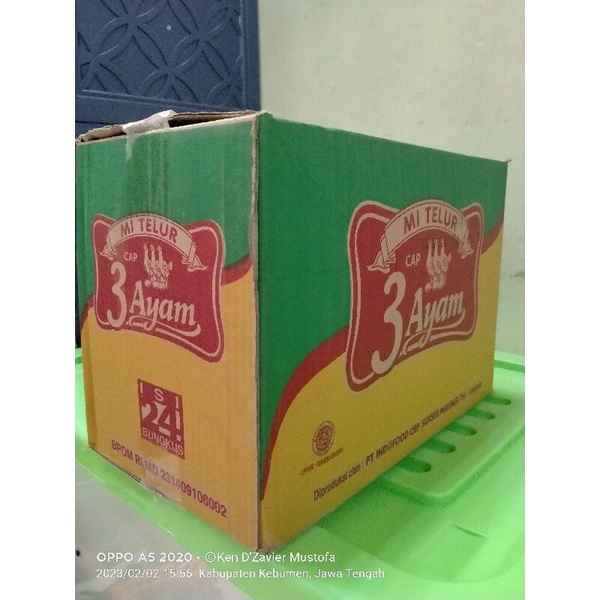 

mie telur cap 3 ayam 1 dus