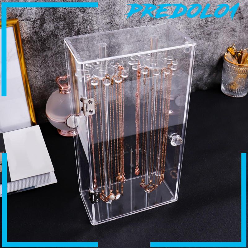 [Predolo1] Kotak Penyimpanan Kalung Liontin Perhiasan Display Stand Showcase Untuk Dekorasi