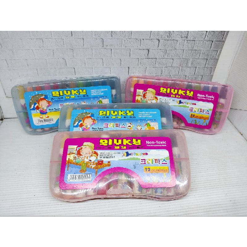 

crayon/krayon/pastel oil 12 warna Qiuky & junko