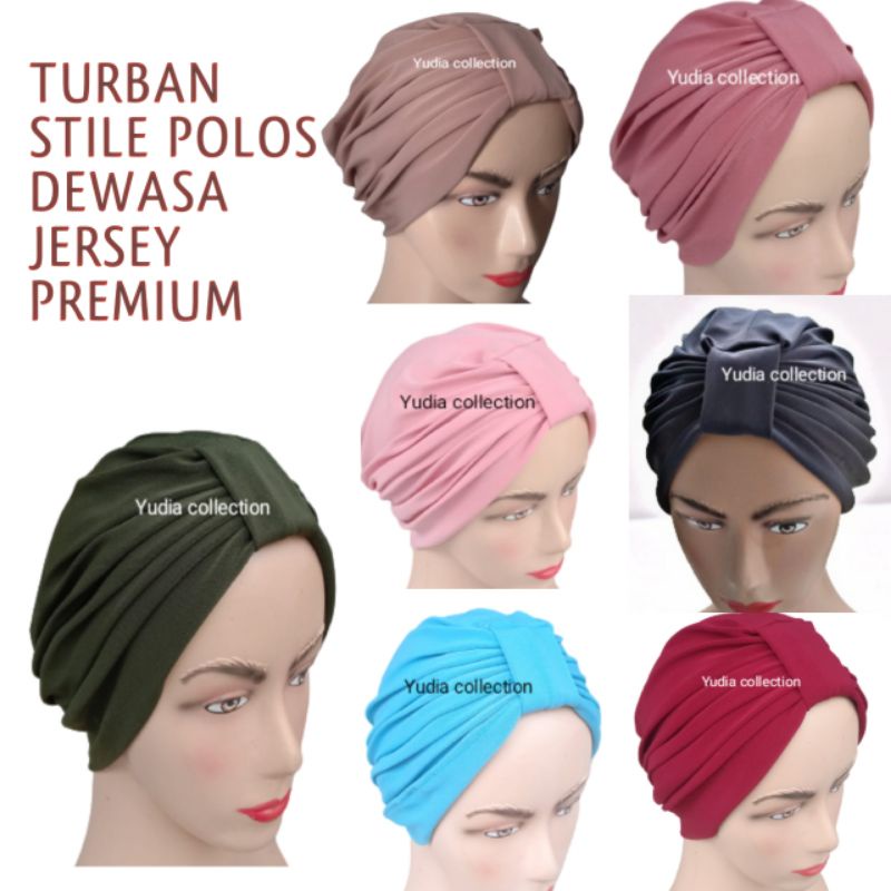 TURBAN RING DEWASA/CIPUT DEWASA/TURBAN INSTAN JERSEY PREMIUM