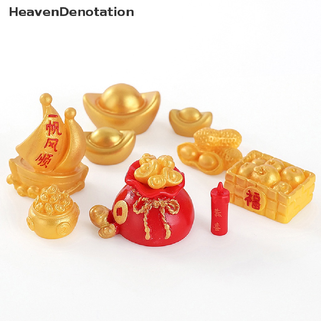 [HeavenDenotation] 2023 New Year's New Year micro landscape resin small ornaments gold tree HDV
