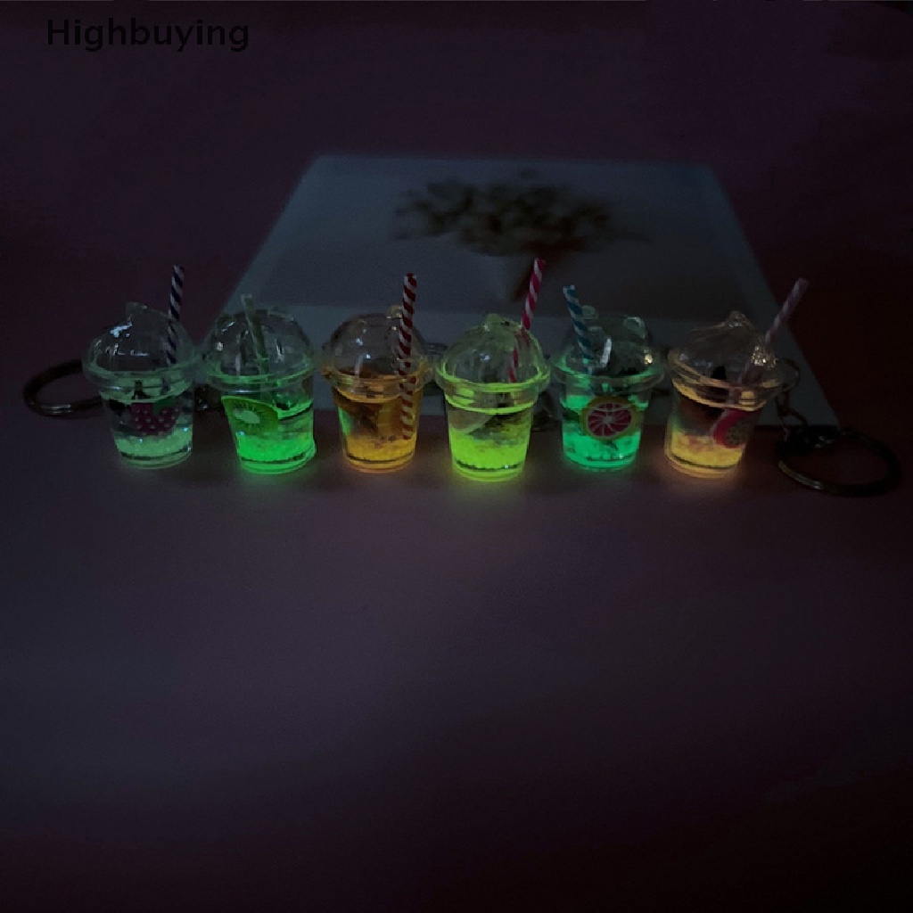 Hbid Fashion Baru Kreatif Mini Bercahaya Susu Gelembung Teh Cangkir Gantungan Kunci Kreatif Perhiasan Hadiah Dekorasi Tas Gantungan Kunci Kerajinan Liontin Mobil Key Ring Jewelry Glory