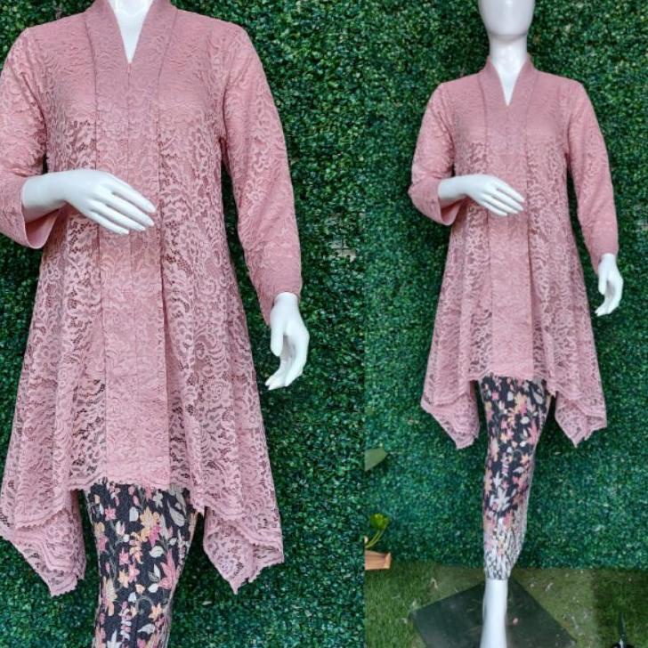 ♢ Setelan Kebaya Brokat / Kartini Brokat / Kebaya Modern /Kebaya Busui /Setelan Kebaya/ Ajc Kebaya ➭