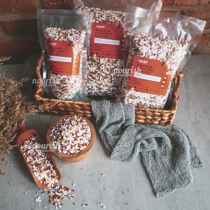 

【F⚡ASH SALE✅】 Shirataki Mix Organic Red & Brown Rice 250gr (Shirataki Beras Organik)