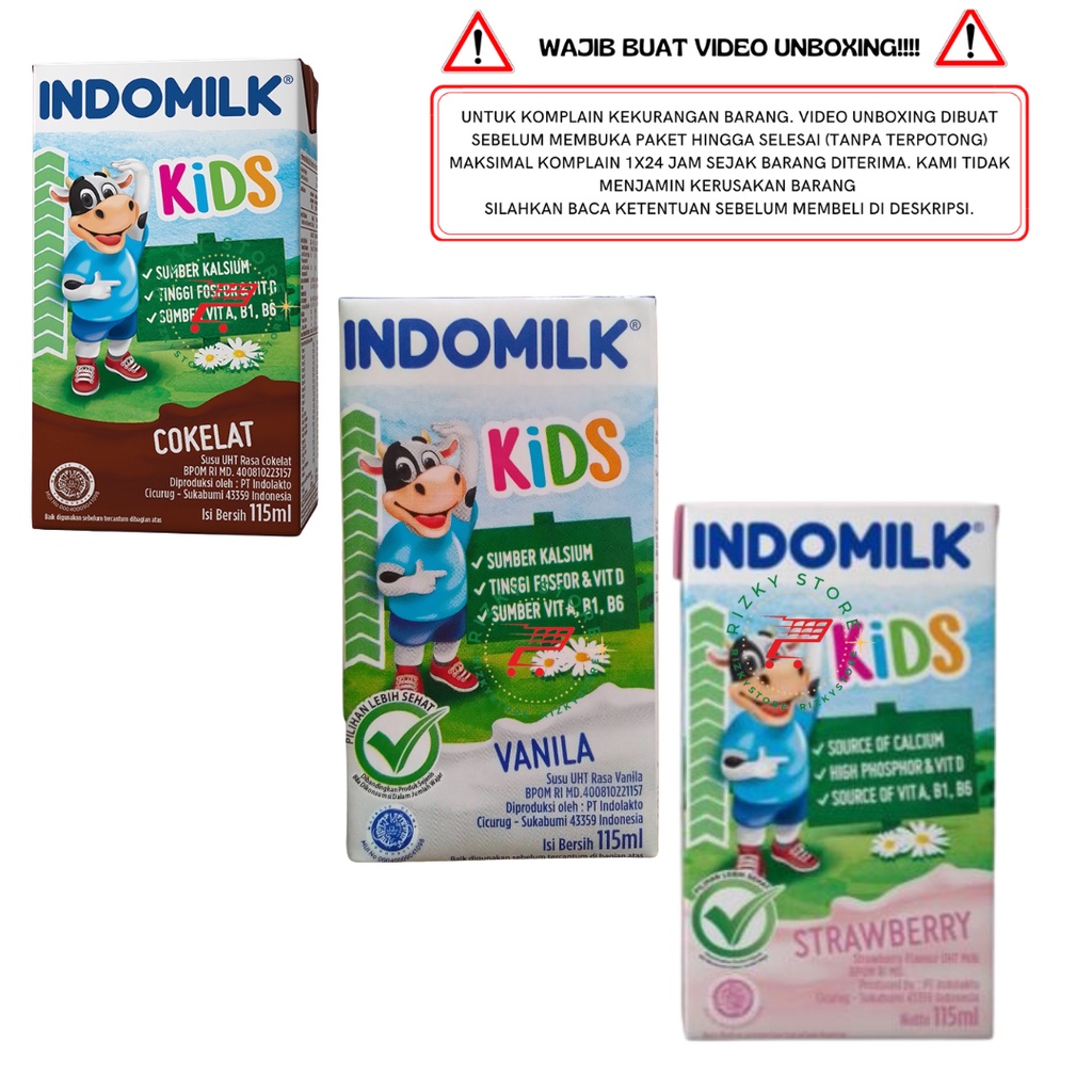 INDOMILK KIDS 115ml 3 varian