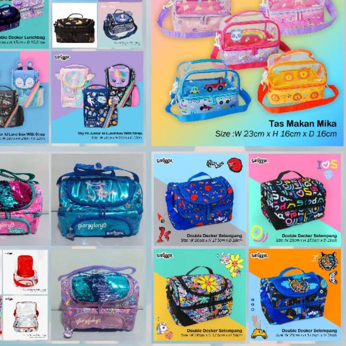 ➴ Smiggle double decker lunchbag/lunchbag Smiggle/TAs makan smiggle ♛