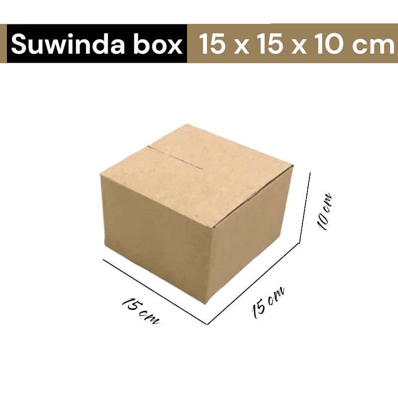 

Kardus karton uk. 15x15x10 cm Kotak Box ST untuk packing Souvenir -dll