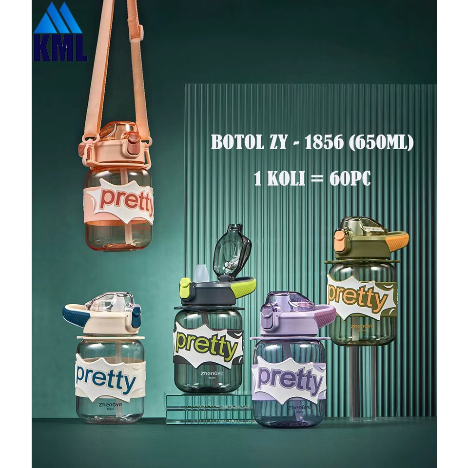 BOTOL MINUM PRETTY 650ml Kode 1856