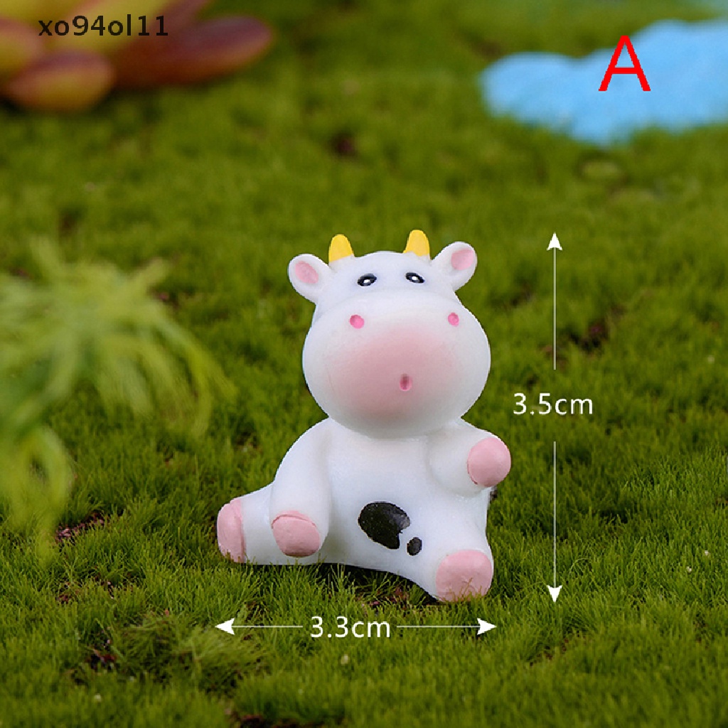 Xo Botol Susu Sapi Lucu Mini Miniatur Patung Dekorasi Rumah Boneka Lanskap Mikro OL