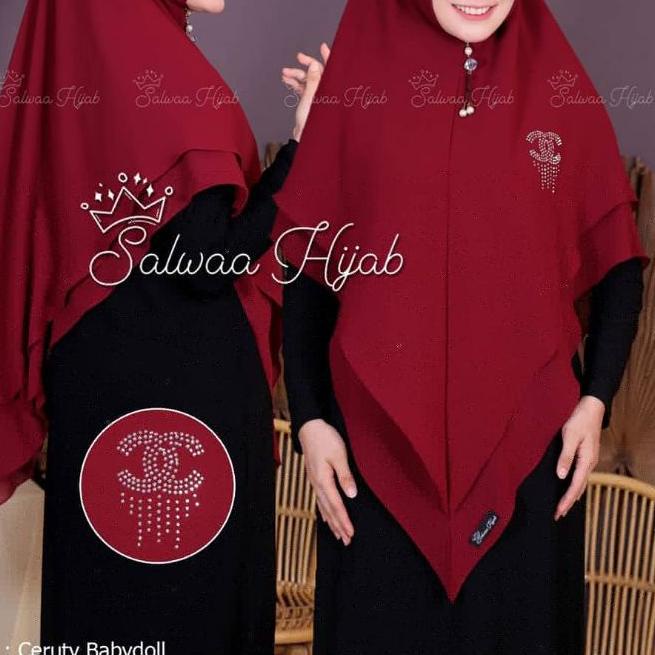 ♪ LAYER JUMBO / KHIMAR SIREN CHANEL JUMBO / JILBAB 2 LAYER ➶