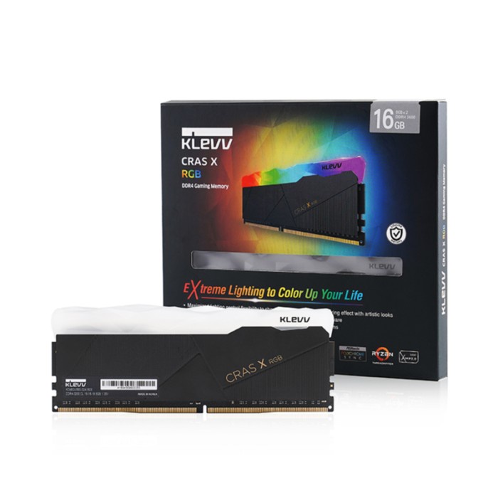 RAM KLEVV DDR4 CRAS X RGB Kit Memory 16GB, 32GB (PC25600) 3200Mhz