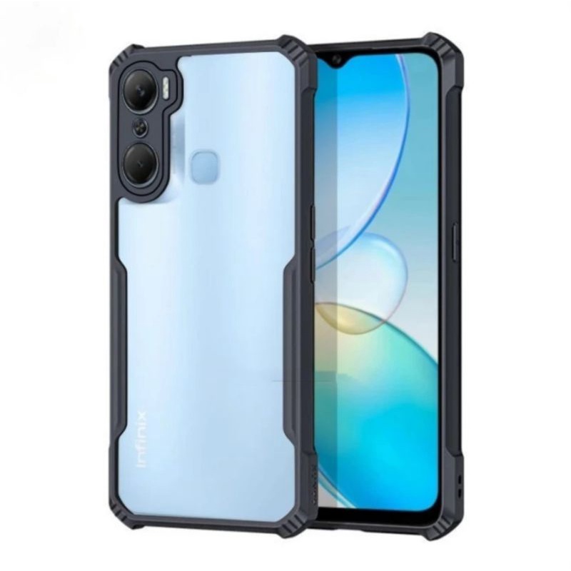 Case Infinix Hot 12 / 12i / 12 Play / 12 Pro / Hot 20i / 20s / Hot 20 Play Casing Fusion Anti Crack Acrylic Akrilik Armor Shockproof Xundd