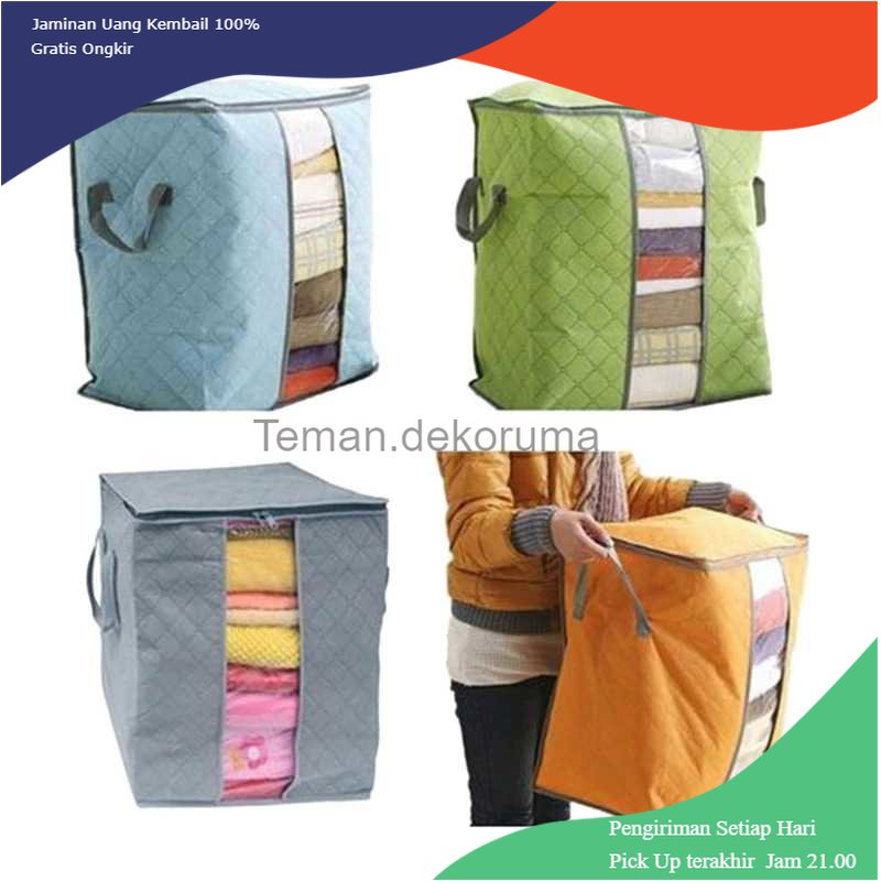 TD- TMP Urijk Kantong Organizer Penyimpanan Pakaian Fabric Storage Box - M1466