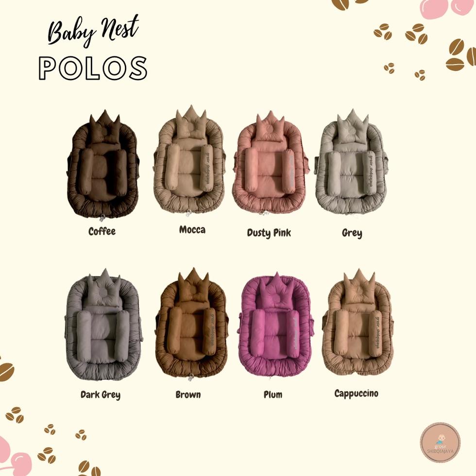 SIAP KIRIM BABY NEST POLOS TERLARIS/KASUR BAYI POLOS PREMIUM/KADO LAHIRAN/KASU BAYI LUCU/TEMPAT TUDI