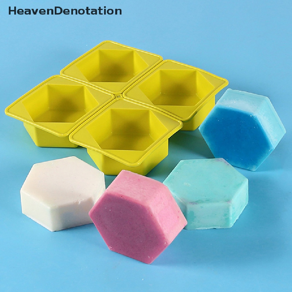 [HeavenDenotation] 1per4 Cavity Cetakan Pembuat Sabun Silikon Baking DIY Mold Untuk Cake Bakeware HDV