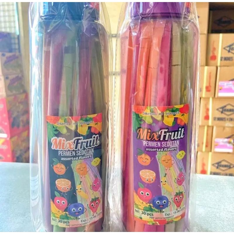 Permen Sedotan Mix Fruit isi 30 Pcs (Best Seller)