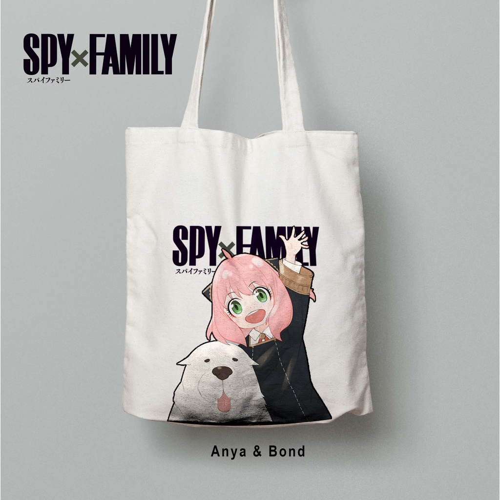 Totebag Anime Spy x family Anya Tote bag premium Totebag zipper totebag velcro Termurah