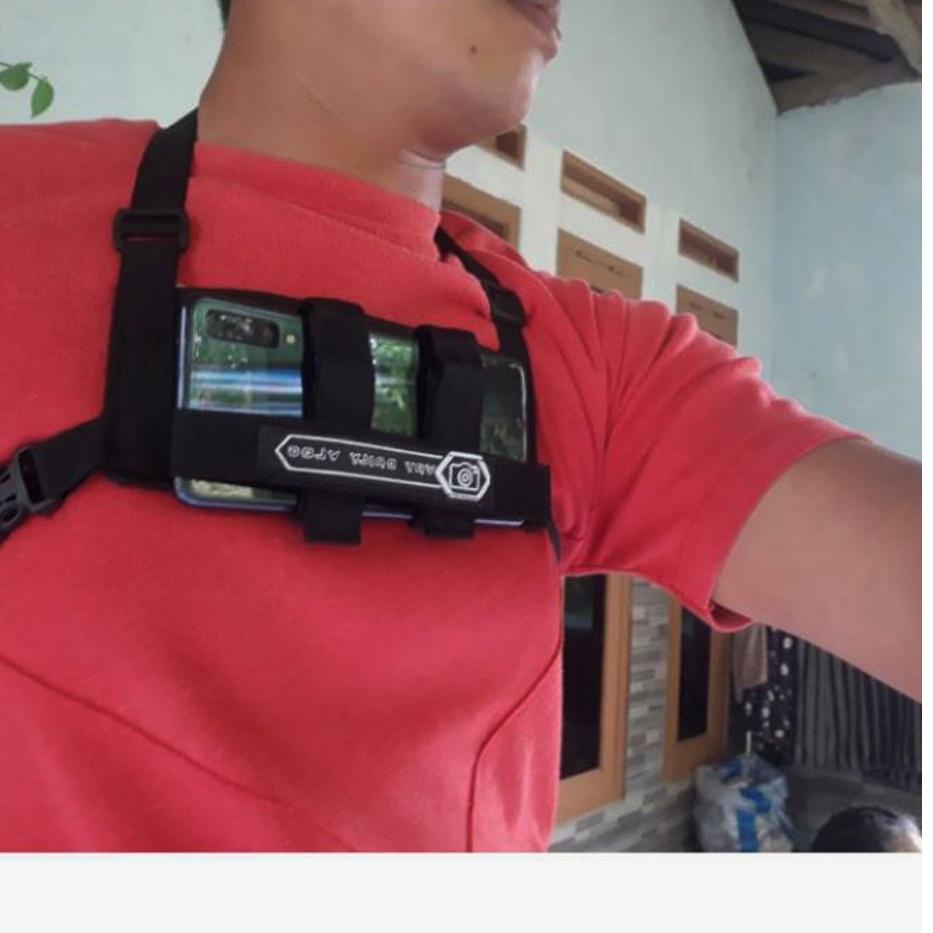 Terbaru chest belt hp holder handphone camera vlog Holder Hp Dada Moto vlog Youtuber Ori dan MURAH