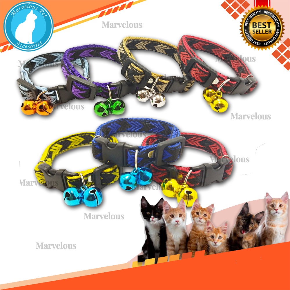 Kalung Kucing Anjing Lucu Murah Motif Panah Lonceng 12 mm 2 buah Aksesoris Kucing